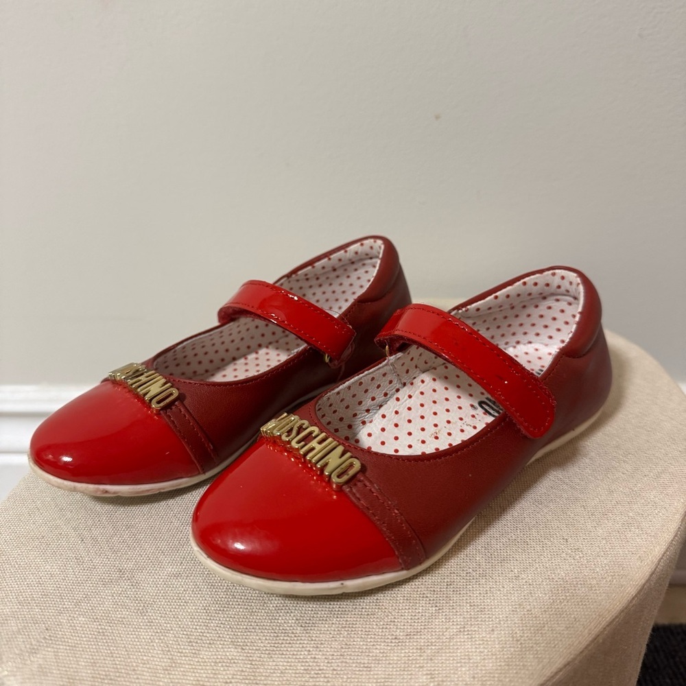 MOSCHINO Red Dress Patent Leather Shoes for Kids (EU 27) - Picture 2 of 6